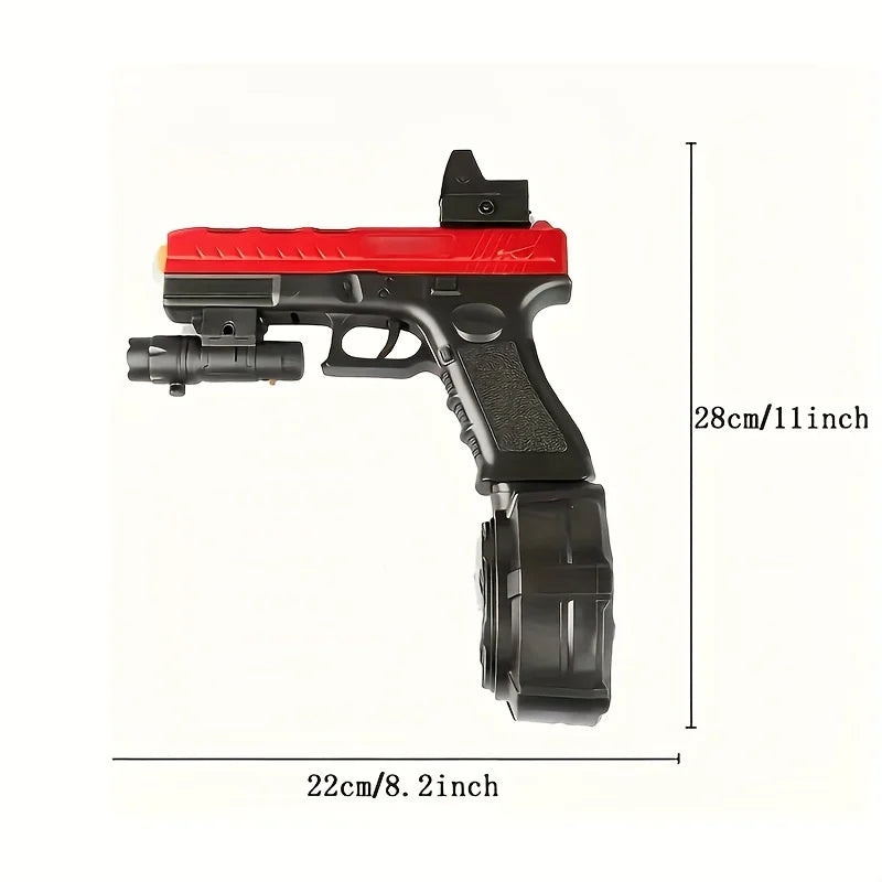 Beads Blaster, Guns Toy With Big Drum, Manual & Automatic Burst Dual Mode With Linked Effects, More powerful, For Shooting Team