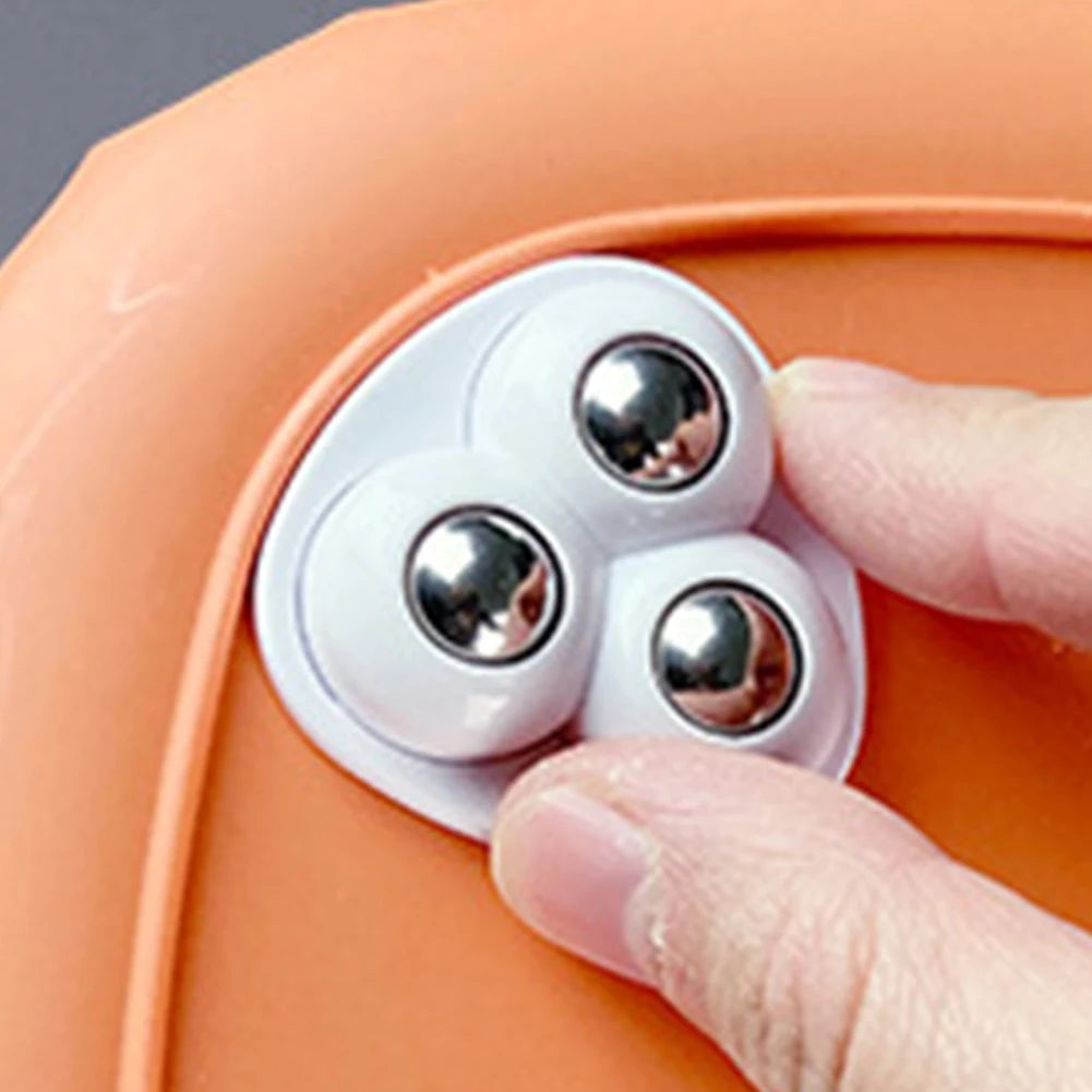 4pcs Swivel Caster Wheels No Noise Self Adhesive Universal Pulley Rotating Wheels for Trash Can Bottom Kitchen Small Appliances