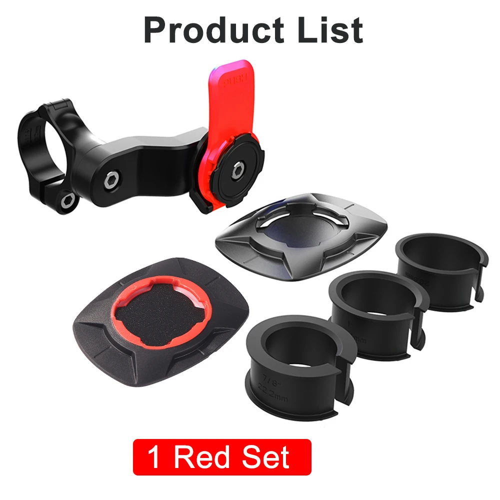 Motorcycle Handlebar Phone Holder 360°Bicycle Quad Lock Bracket Security Navigation Support Mount Moto Anti-Shock Phone Brackets