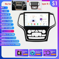 Hizpo 10.1 Carplay 4G 2Din Android 13 Car Radio for Jeep Grand Cherokee WK2 2014 -2022 Multimedia Video Player Autoradio GPS DSP