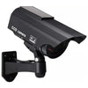 Solar Powered Fake Dummy Surveillance Security Camera CCTV For Office Home with LED Record Light Indoor Outdoor Black / Silver