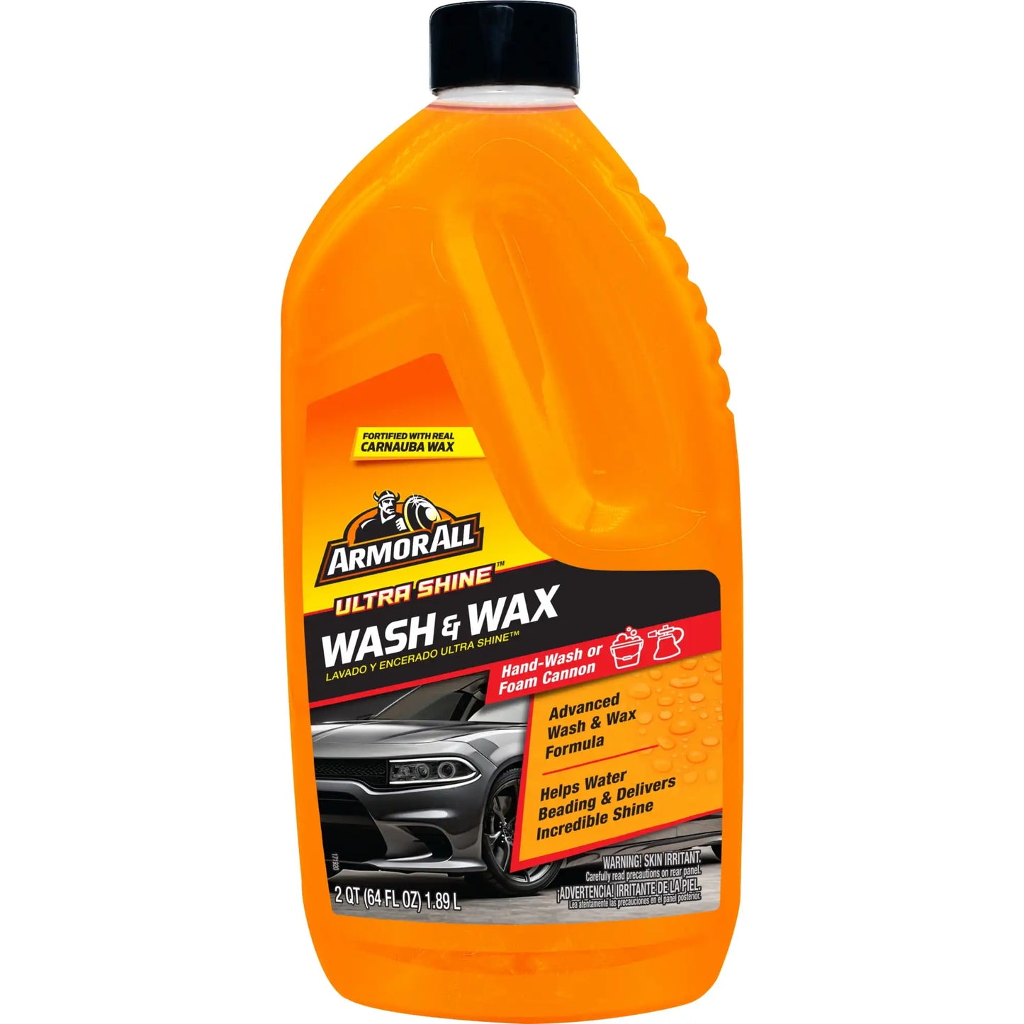 (4 pack) Armor All Ultra Shine Car Wash and Car Wax for Car Detailing, 64 fl oz Bottle