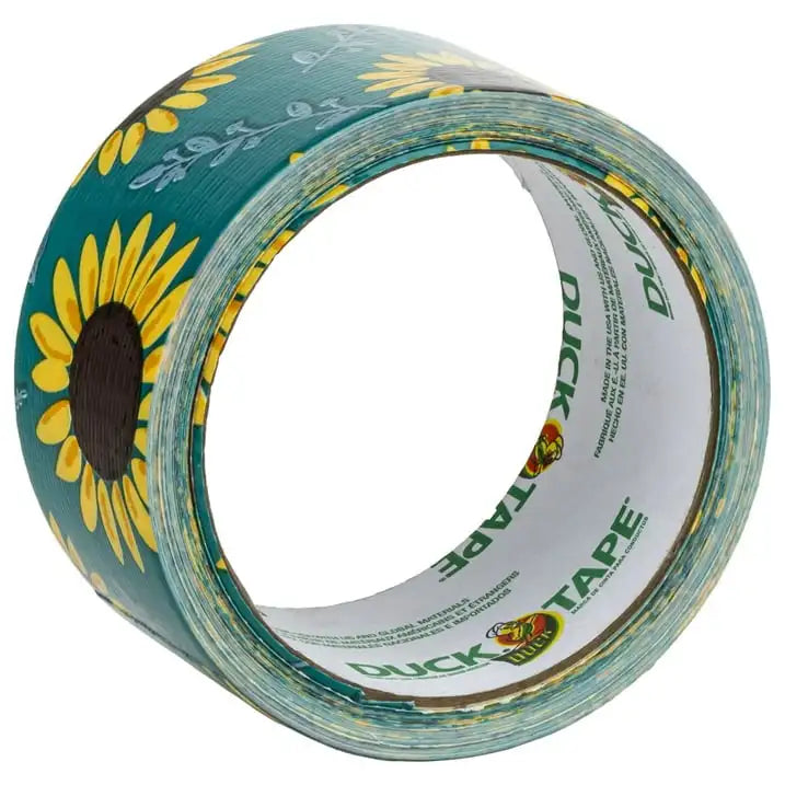 Printed Duct Tape Roll - Sunflowers 1.88 in. x 10 yd.