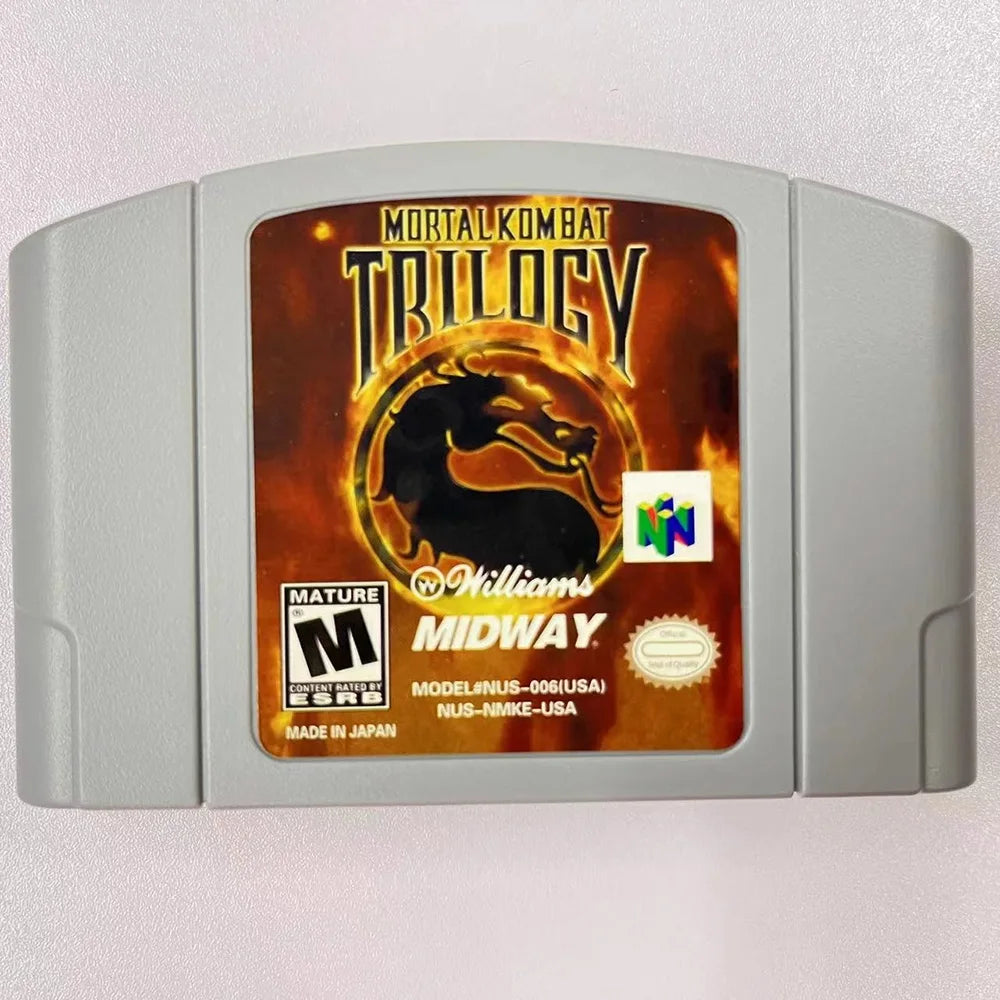 N64 game card Mortal Kombat Trilogy US version/n64 game