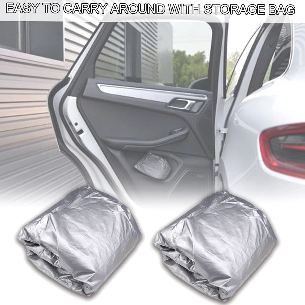 Car Cover Full Sedan Covers with Reflective Strip Sunscreen Protection Dustproof&Waterproof UV Scratch-Resistant Universal XL