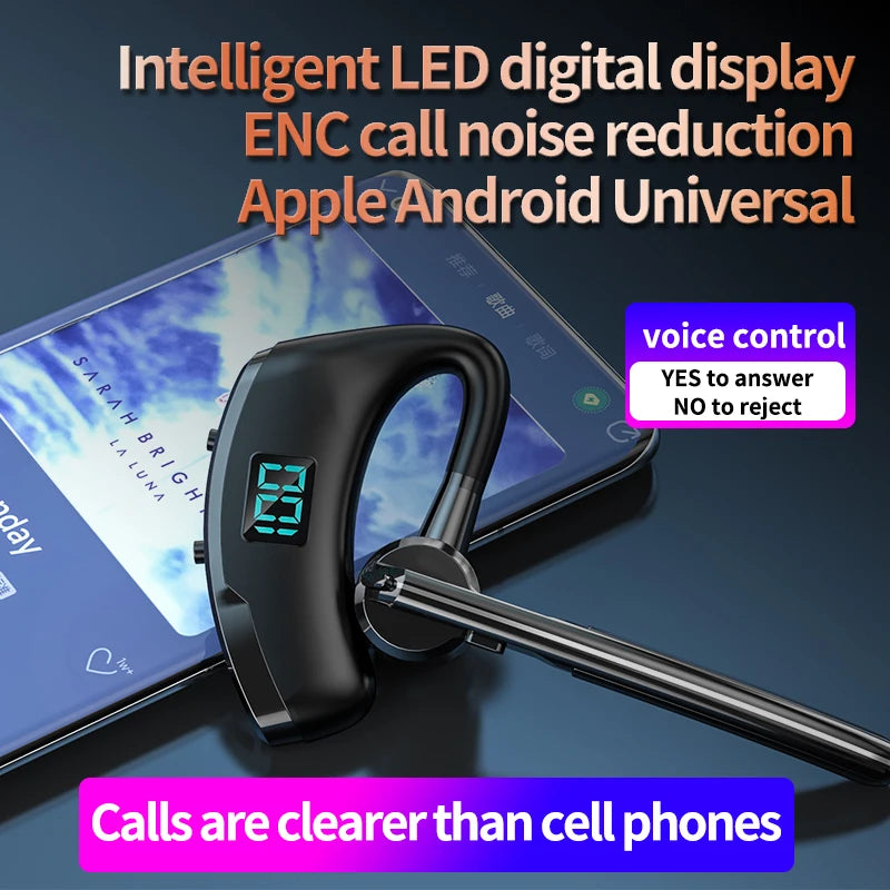 Гарячий продаж V8S/V9S Навушники Bluetooth 5.0 Бізнес Handsfree Бездротові навушники Стерео Водонепроникні спортивні навушники Haedset з мікрофоном