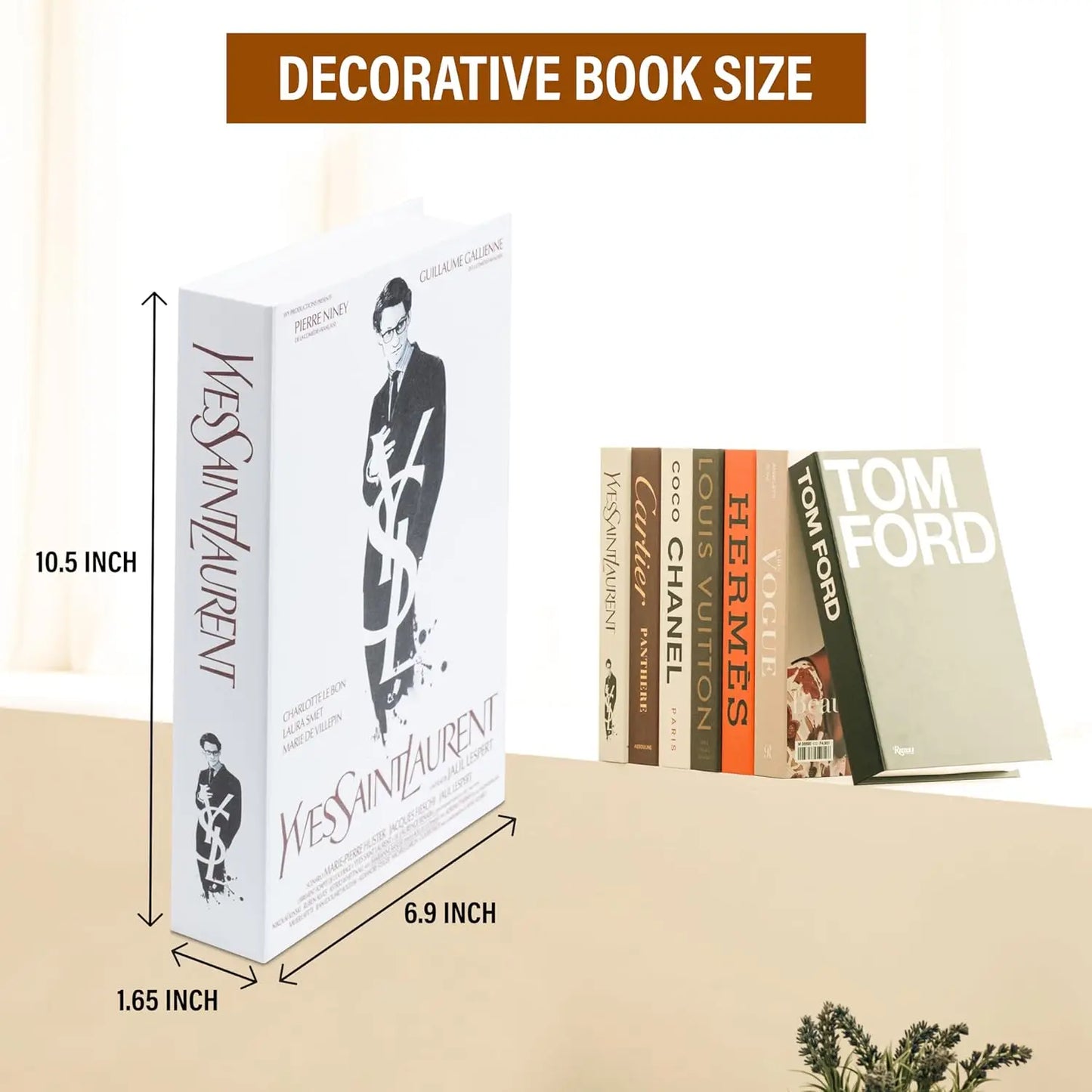 7 Pcs Decorative Books - Fake Books For Home Decor, Aesthetic Books For Room Decor, Living Room, Preppy, Book Shelf, Shelf