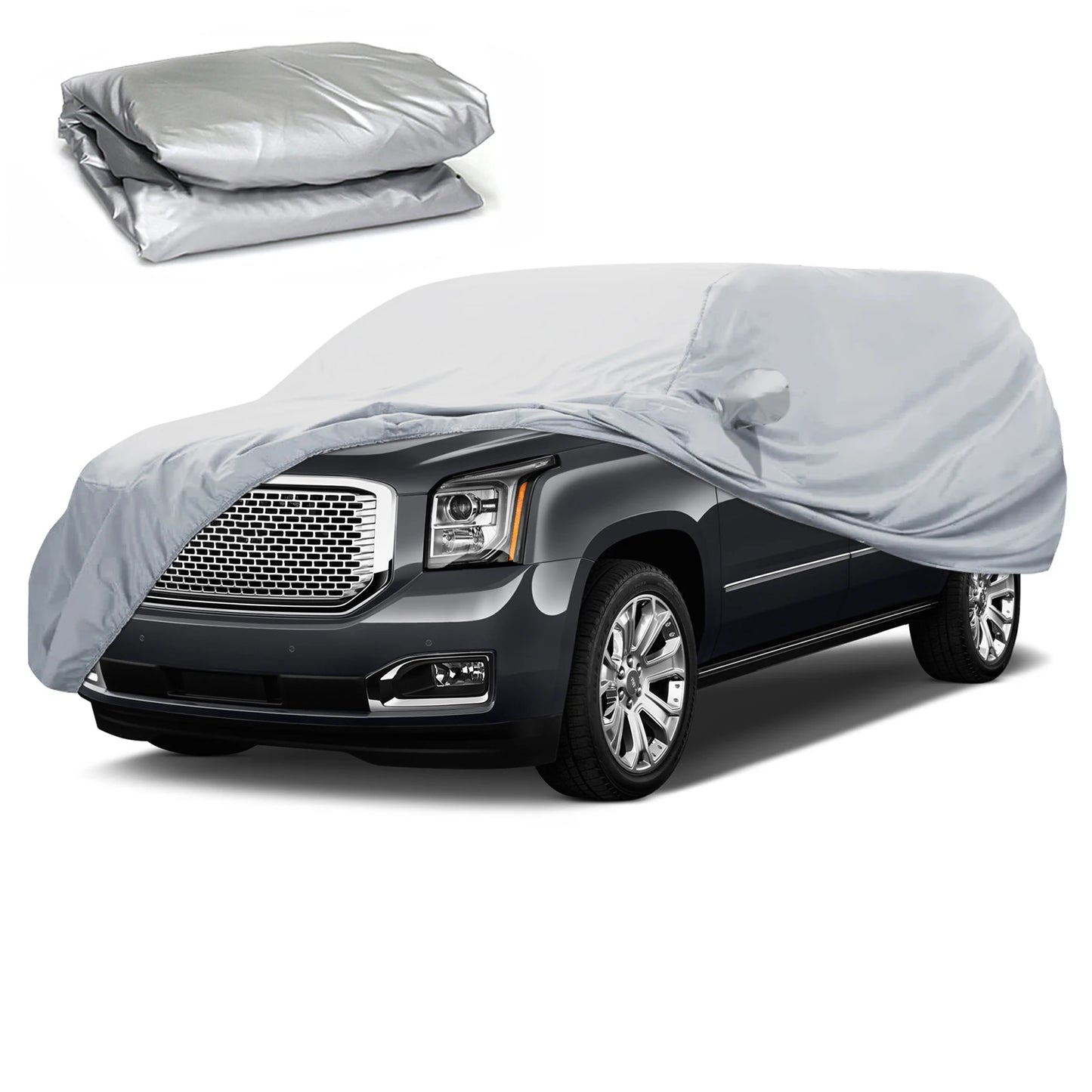 Universal Car Cover - Waterproof SUV/Sedan Protection, UV Resistant, All Weather