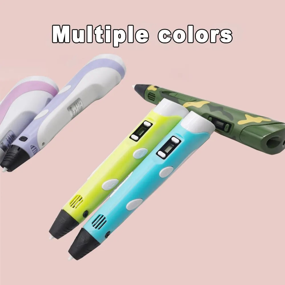 3D Printing Pen for Kids - USB DIY Drawing with 9M PLA Filament