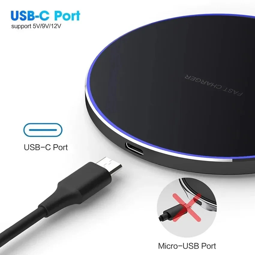 120W Fast Wireless Charger iPhone for 15 14 13 12 Max XR X Induction Wireless Charging Pad For Samsung S22 S21 S20 S10 9 Note