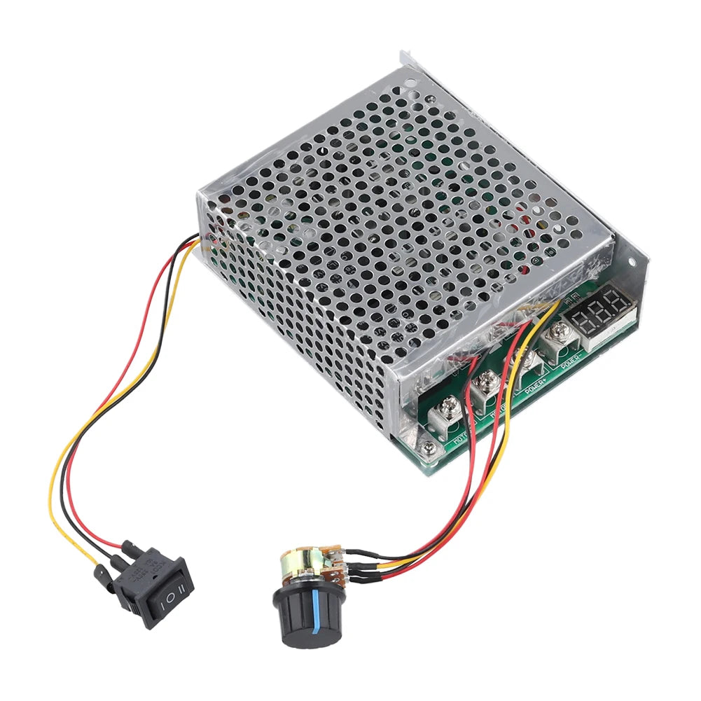 PWM DC Motor Speed Controller DC 10-55V Regulating Current DC Speed Controller 12V 24V 48V Forward/Reverse Electronic Components
