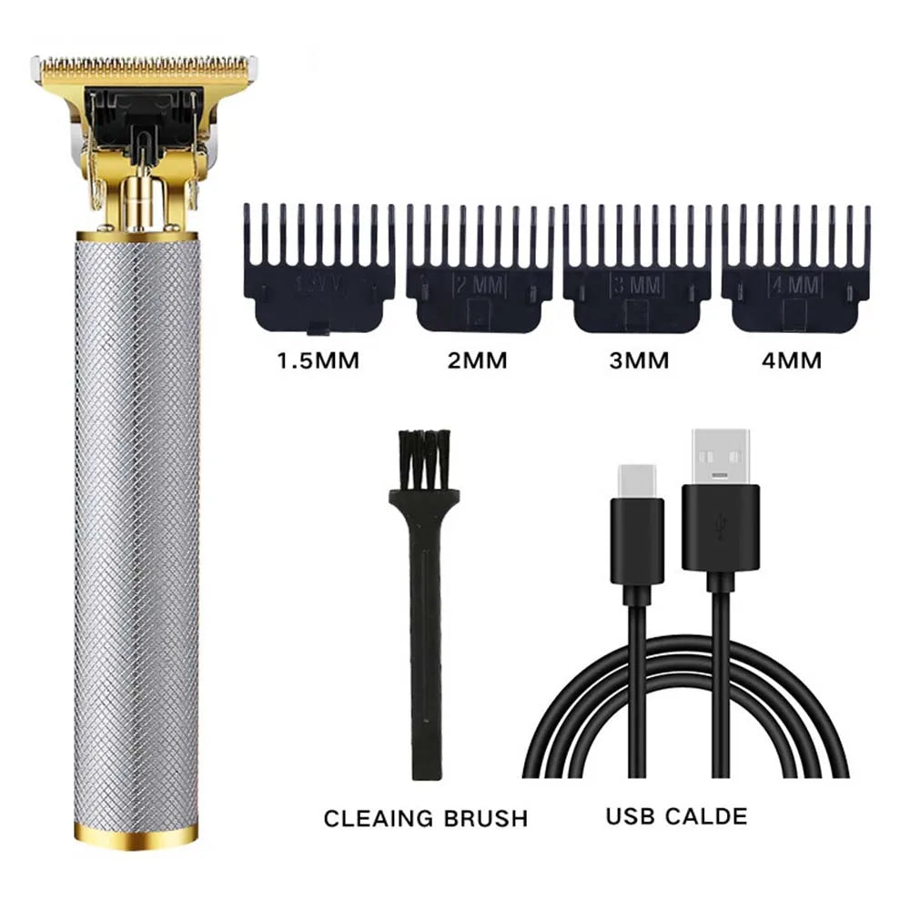 USB Rechargeable Electric Hair Clipper, Cordless Hair Trimmer Set For Hair Cutting, Professional Trimmer Shaver Trimmer Beard