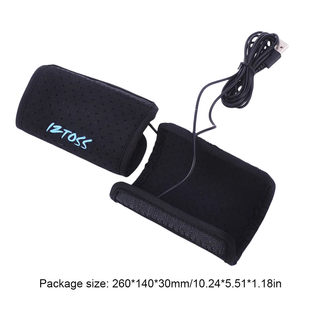 Electric Heated Grip Cover Removable Motorcycle Handlebar Warmer USB 5V Hot Grip Handle Fast Heating Scooter Winter Accessories