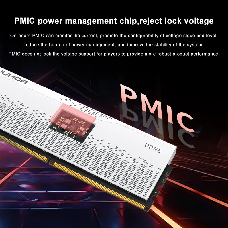 JUHOR DDR5 RAM 16GB 32GB 5600MHz 6000MHz 6400MHz 6800MHz 7200MHz DIY Computer Gaming Desktop Memory