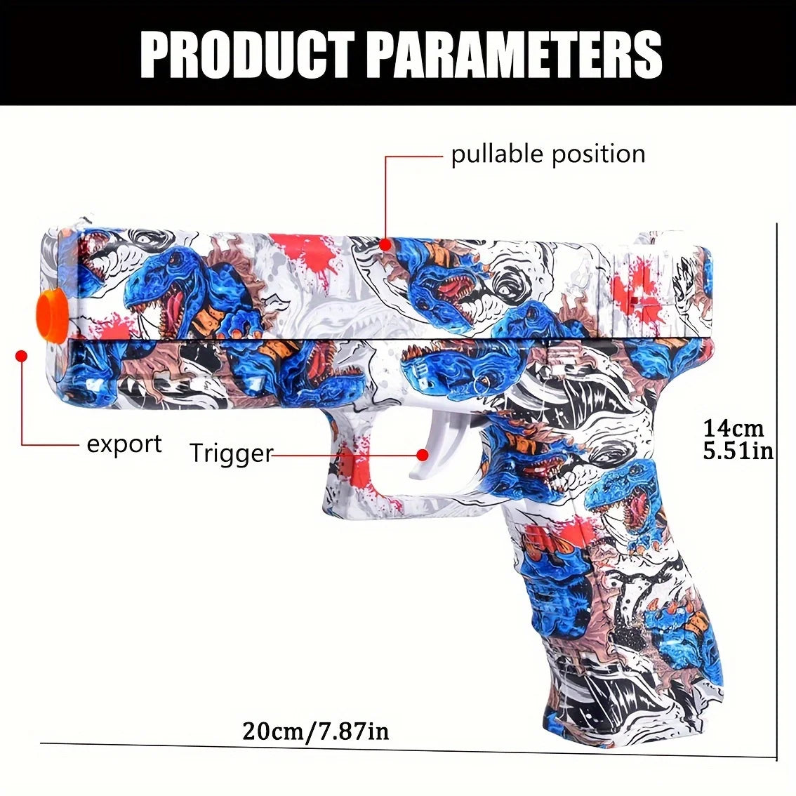 2PCS Shooting Toy Ball Blaster,Fully Manual Outdoor Toy Model Without Charging,Suitable For Backyard Games,Gift(without Bullet)