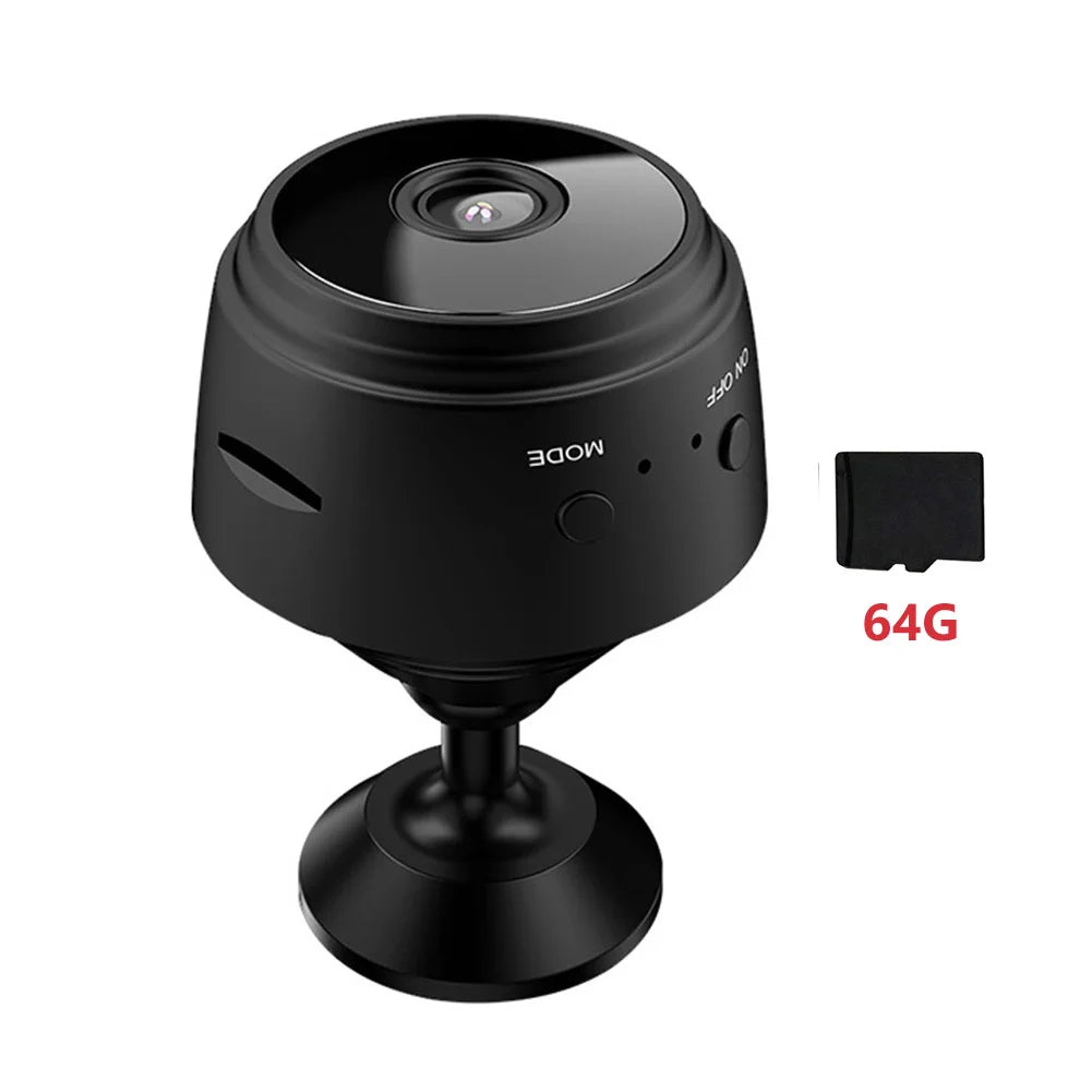 WiFi Mini IP Camera Night Vision 1080P HD Wireless IP Camera Motion Detection Wireless Security Camera Rechargeable for Indoor