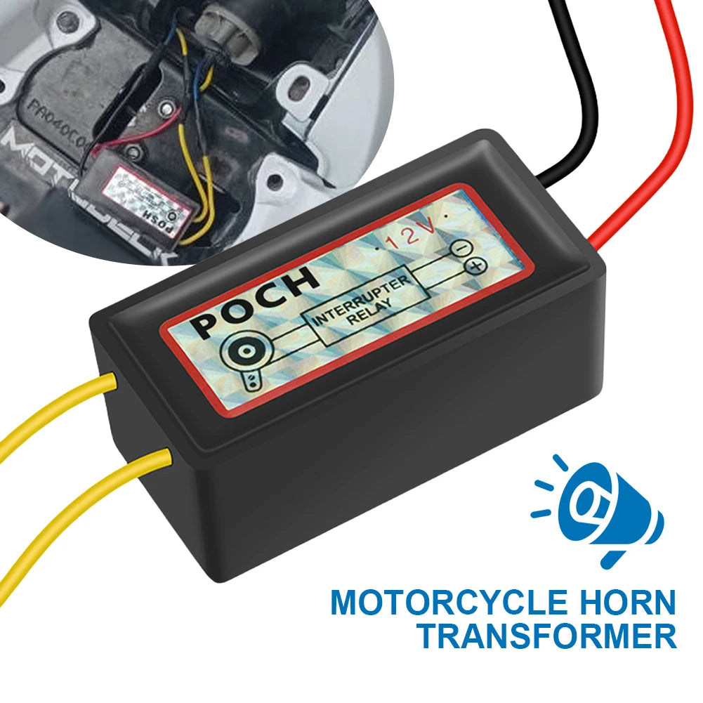 12V Horn Interrupter Relay Horn Auto Speaker Signal Relay Horn Relay for Making Horn Sound Disconnect Breaker