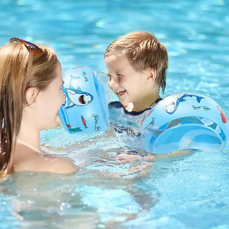 Pool Floats for Child Swimming Ring Swim Tube Water Play Equipment Inflatable Buoys Portable Kids Swimming Arm Floaties Pool Toy