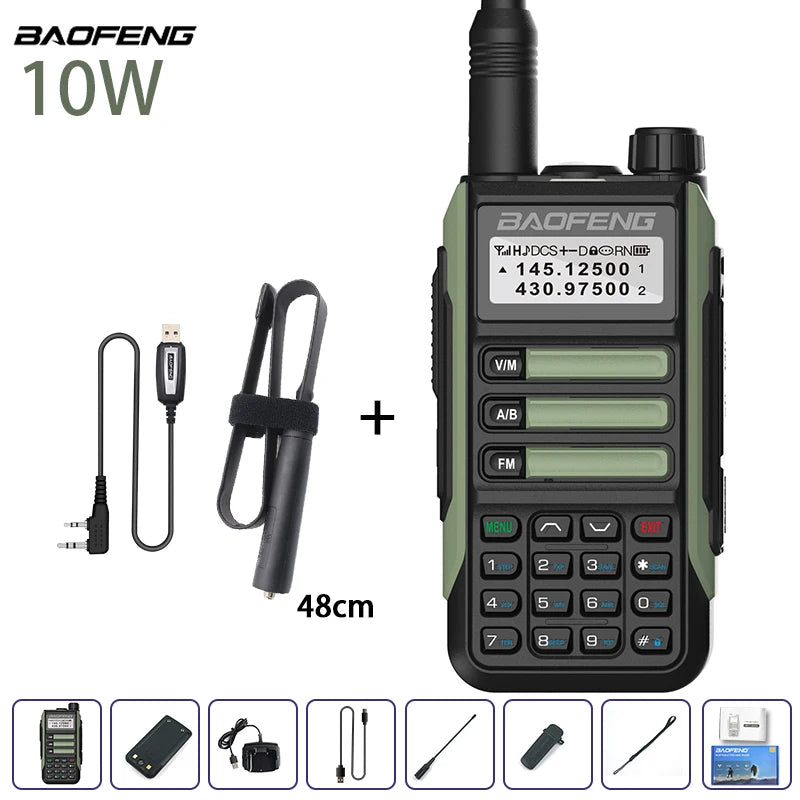 Baofeng UV-16 IP68 Waterproof Walkie Talkie Dual Band High Power Radio Dual Band Vhf Uhf CB Ham Radio Long Range Two Way Radio