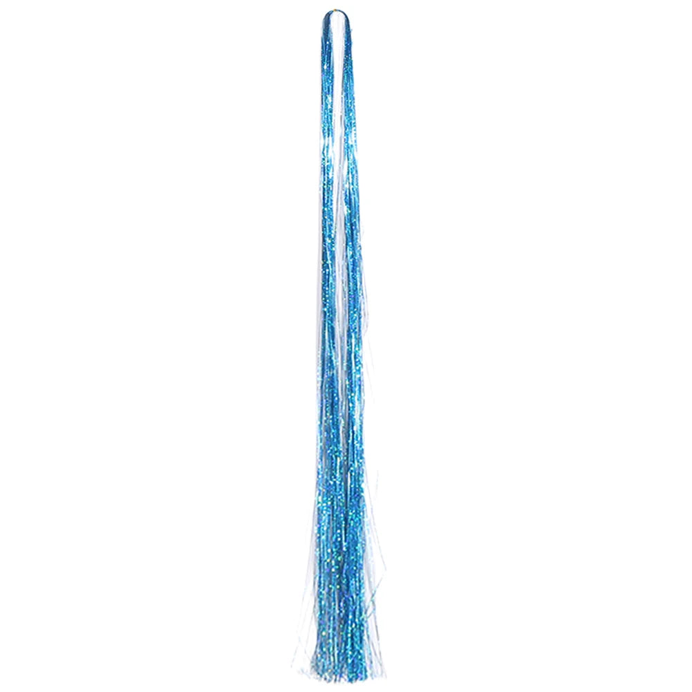 1PC Glitter Tinsel Shiny Fairy Hair Tinsel Sparkling Tinsel for Women Girls Hair Accessories for Cosplay Party