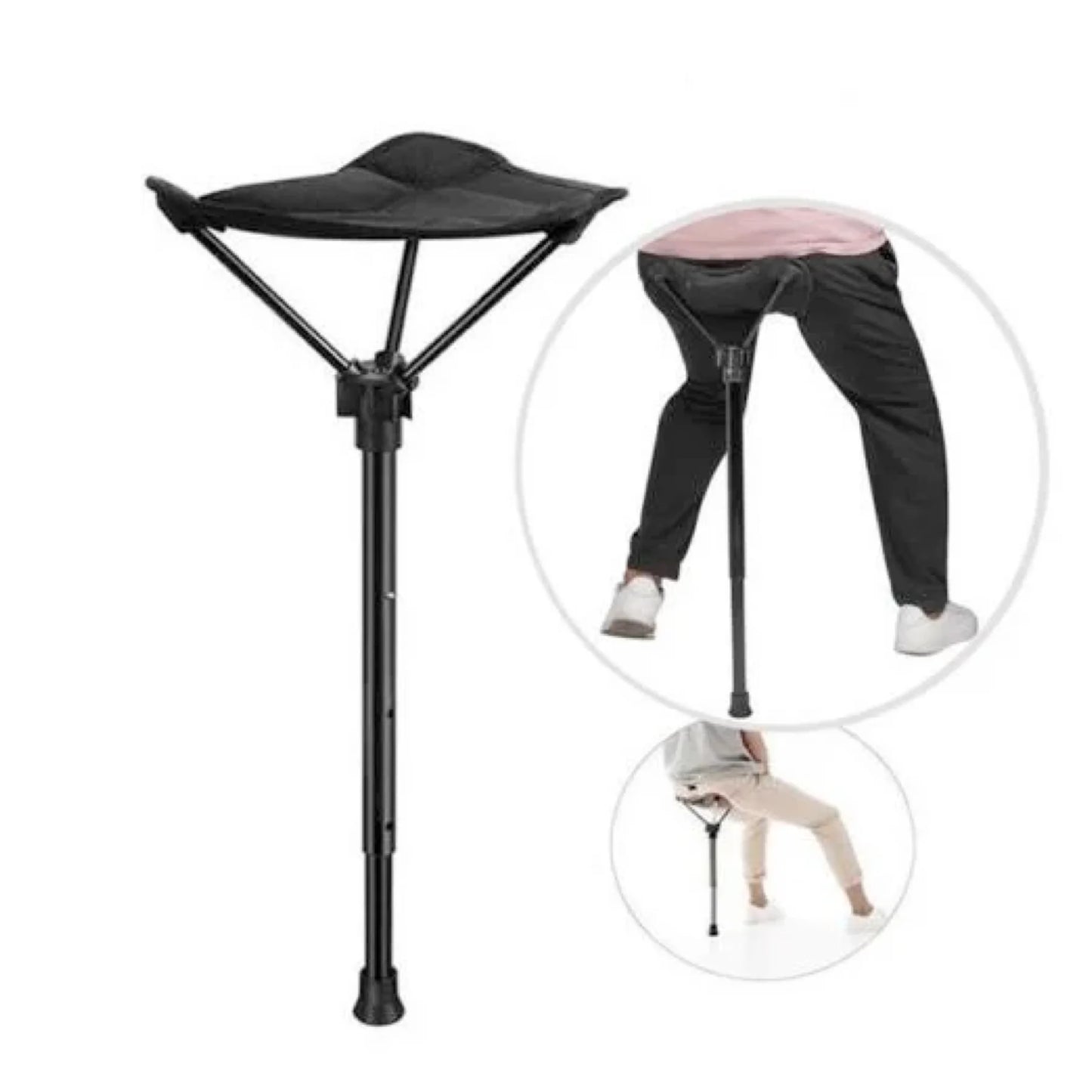 Outdoor Portable Retractable Stool Fishing Summer Hiking Chair Travel Fordable Stool