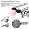 Solar Powered Fake Dummy Surveillance Security Camera CCTV For Office Home with LED Record Light Indoor Outdoor Black / Silver