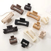 12 Pack Square Claw Clips, Big and Small Neutral Rectangle Hair Claw Clips