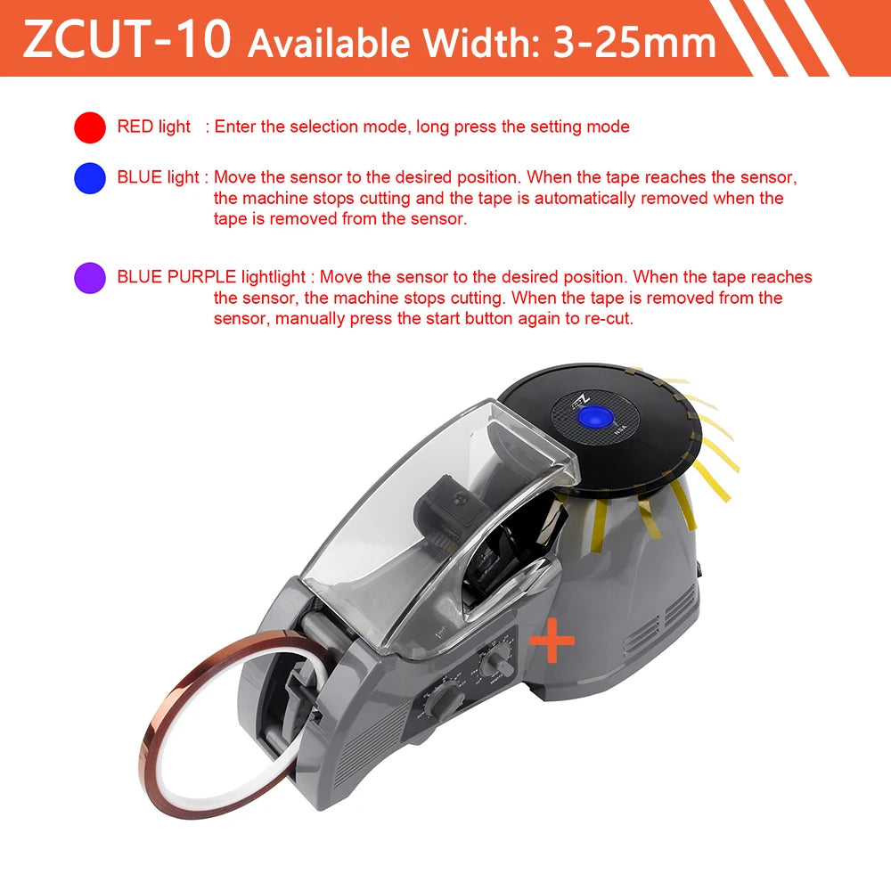 ZCUT-9 Automatic Tape Cutting Machine Paper Cutter Tape Dispenser Office Supplies Cutting Tools Packing Slitt Machine 220V/110V