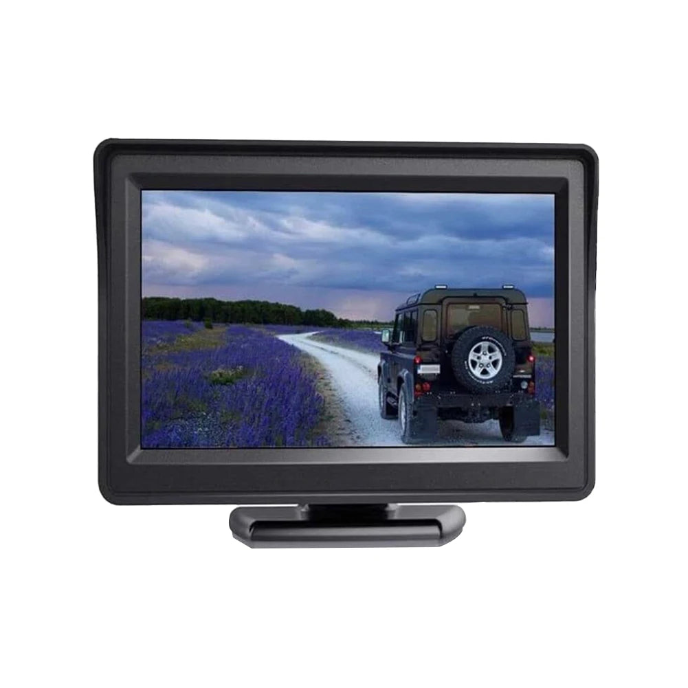 4.3 Inch Screen TFT LCD Car Monitor with 2 Way AV Input Car Reverse Monitor for Rear View Camera Parking Backup Reverse