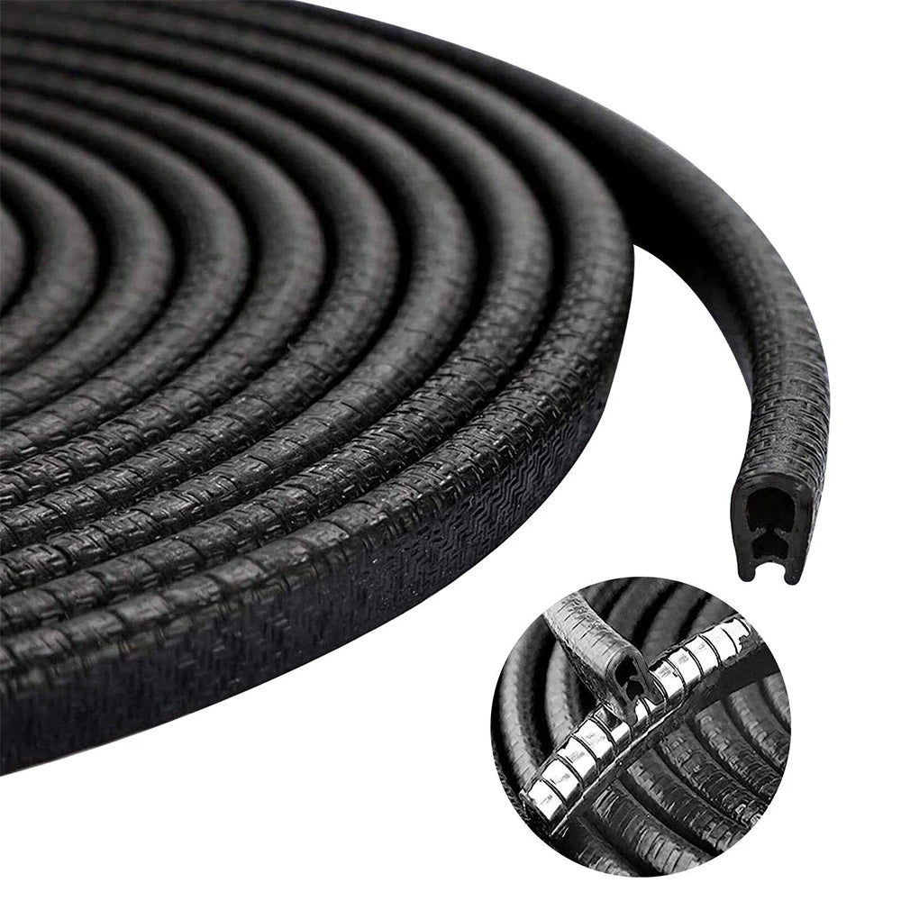 6M Car Door Edge Protective Strip Scratch Guard Steel Auto Door Anti-Collision Trim for Car Styling and Decoration