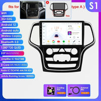 Hizpo 10.1 Carplay 4G 2Din Android 13 Car Radio for Jeep Grand Cherokee WK2 2014 -2022 Multimedia Video Player Autoradio GPS DSP