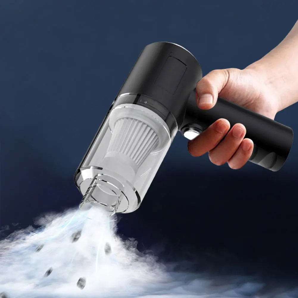 Car Vacuum Cleaner 120W High Power Portable Mini Vacuum Rechargeable Dust Buster Strong Suction for Car Home Office Pet