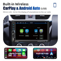 ESSGOO 2 DIN 7 Inch Car Stereo - Apple CarPlay, Android Auto, IPS Touch Screen