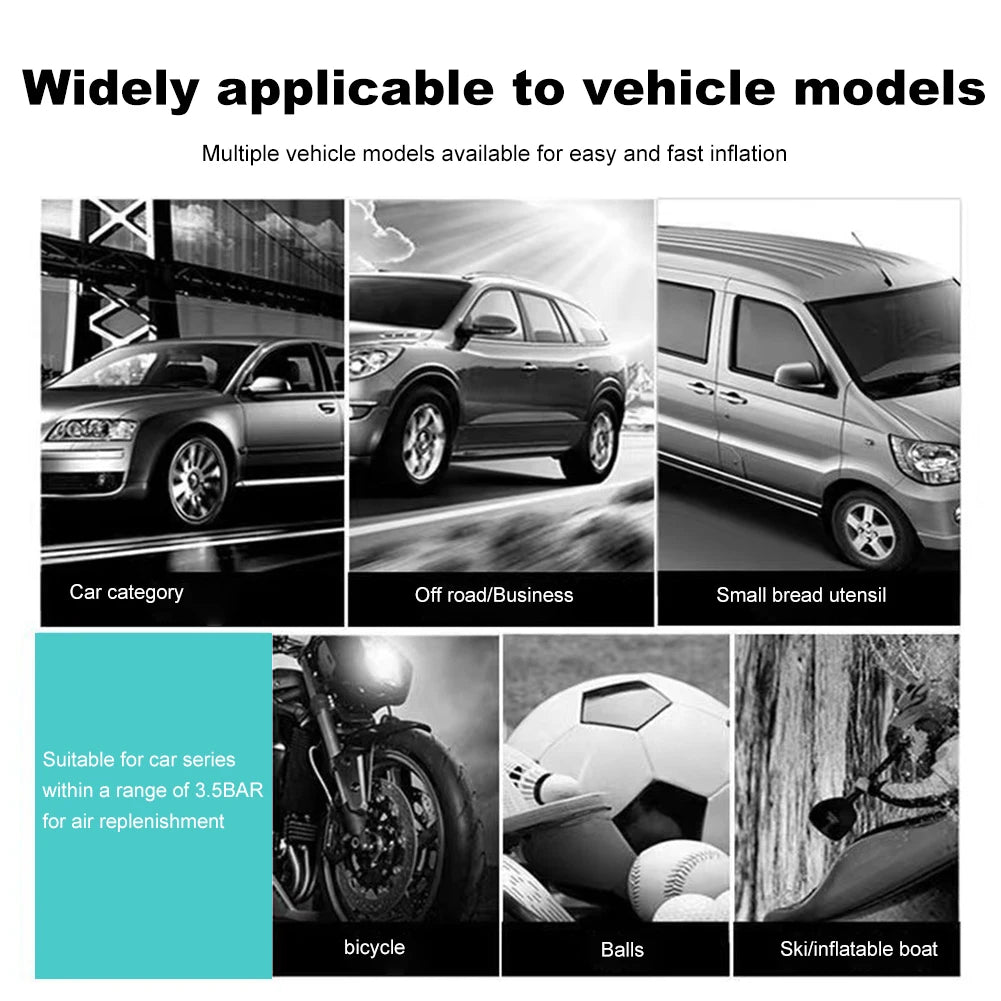 12V 150PSI Car Tire Pump Portable Auto Air Pump Digital Display Electric Car Tire Inflator Up To Vacuum Tire Pump for Auto