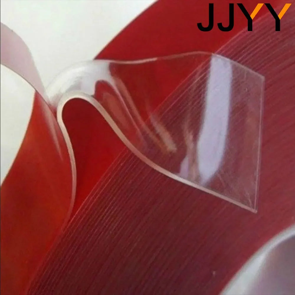 JYY 5/8/12/15MM Double Sided Tape Strong Clear Transparent Acrylic Foam Adhesive Tape Waterproof Glue Household Wall