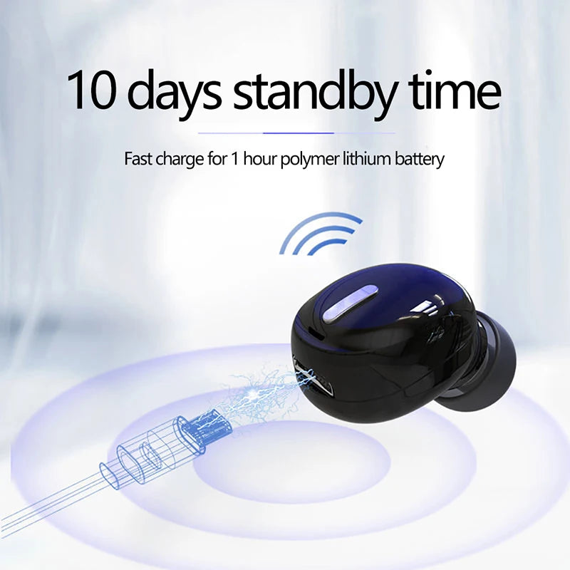 X9 Wireless Bluetooth 5.0 Earphone Earbuds Stereo Sound Headphones Noise Canceling Sleeping Waterproof TWS Mini Single Earphones
