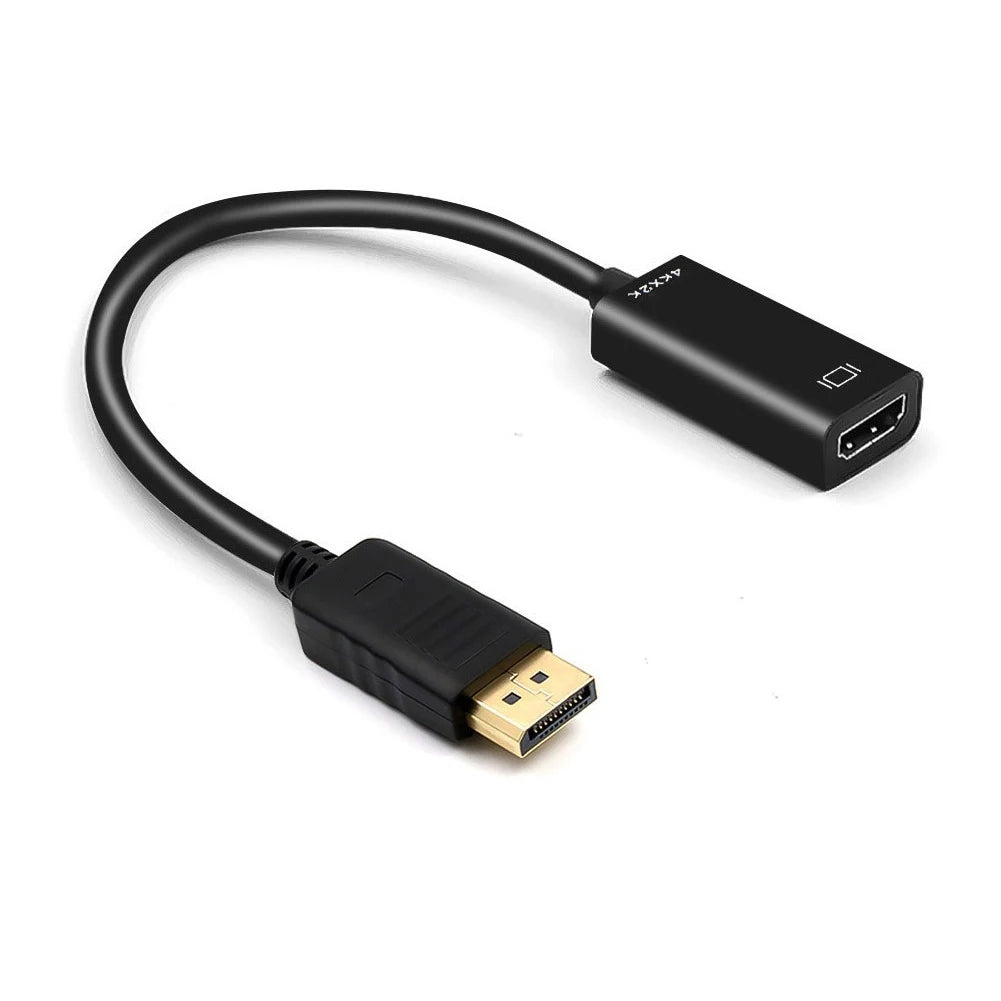 4K DisplayPort to HDMI-compatible Adapter Converter Display Port Male DP to Female HD TV Cable Adapter Video Audio For PC TV