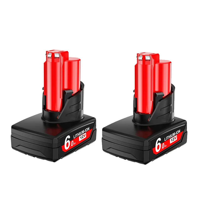For Milwaukee 12V Tool Battery For Milwaukee M12 6000mAh Lithium Battery Impact Wrench Drill Power Tools Battery