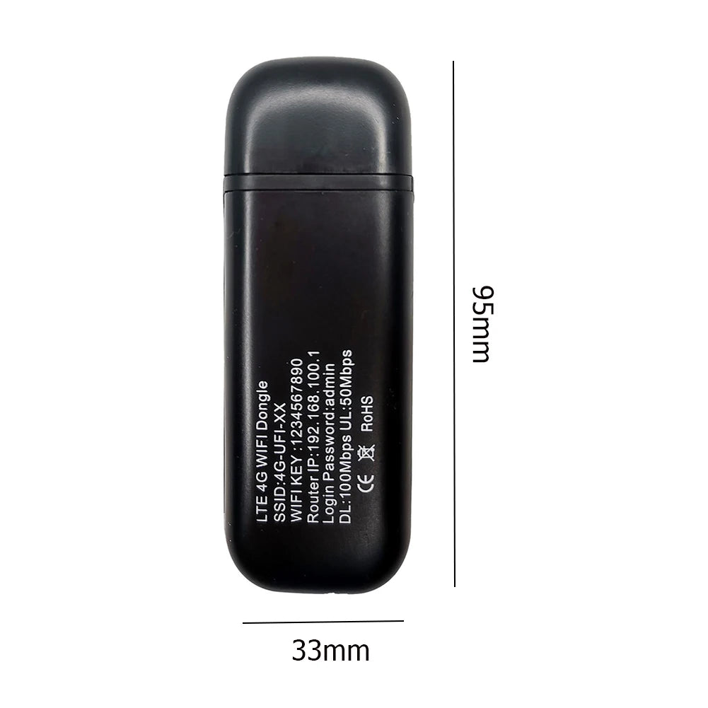 4G LTE WiFi Router USB Modem Unlocked WiFi Wireless Network Adapter Hotspot Router USB Dongle Wifi Router Computer Accessories