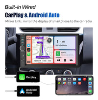 ESSGOO 7 Inch 2 DIN Car Stereo Radio Wired Carplay Android Auto MP5 Player Touch Screen USB/TF CAM AUX FM Bluetooth Head Unit