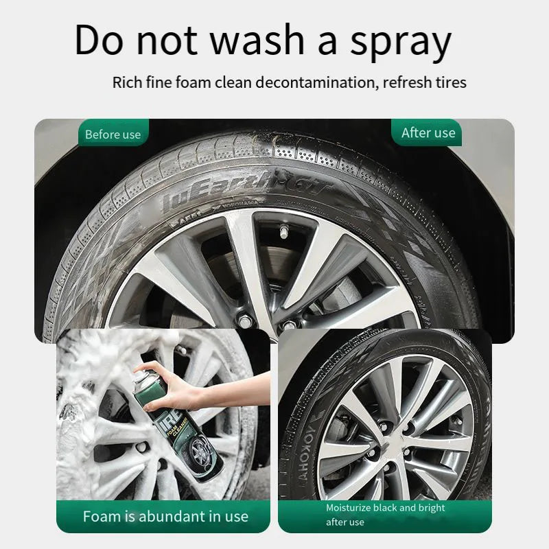 Car tire wax tire brightener foam cleaning water-repellent maintenance plastic wax anti-aging car cleaning supplies
