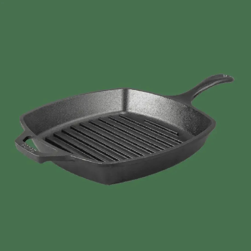 10.25" Pre-Seasoned Cast Iron Grill Pan with Dual Handles Raised Grill Ribs Nonstick Surface Oven Stove Grill Safe Made in