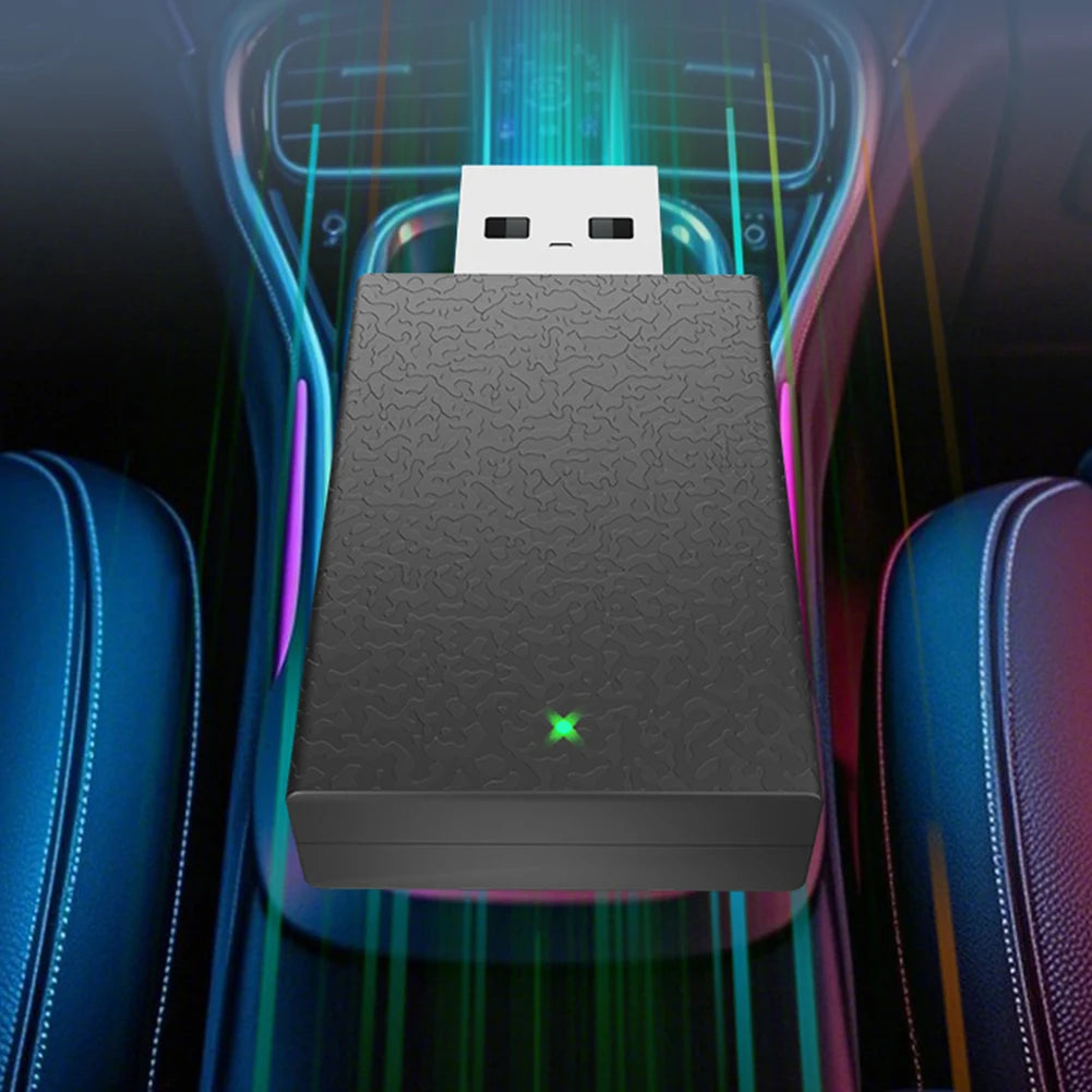 1/2PCS 2in1 Wireless Carplay Adapter 2.4/5G WiFi USB Plug and Play Smart Mini Box Wired to Wireless CarPlay&Android Car AI Box