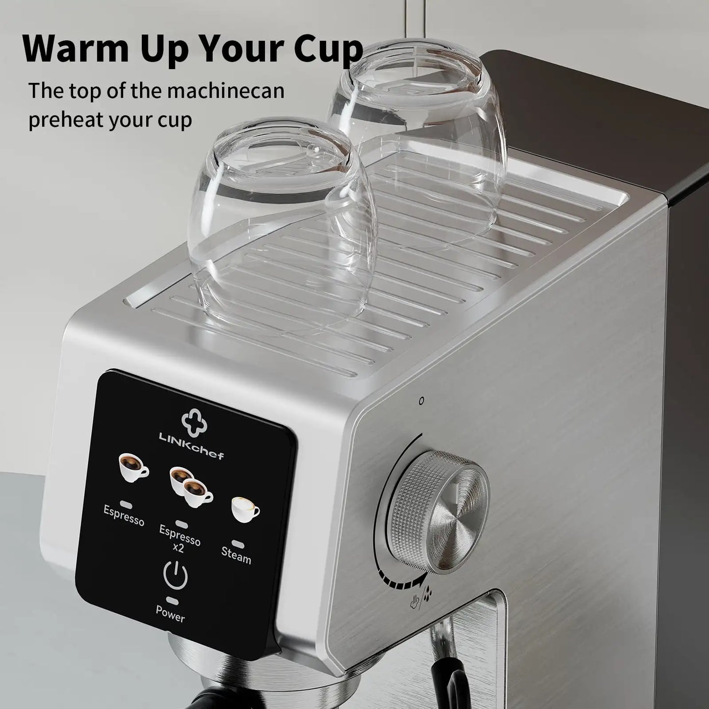 Machine 20 Bar, Professional Espresso Maker with Milk Frother Steam Wand