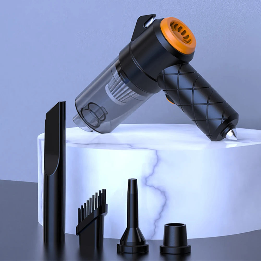 6 In 1 Blowing & Suction Vacuum Cleaner 3500PA Strong Suction Mini Handheld Cleaner Multifunctional for Car Home Office Cleaning
