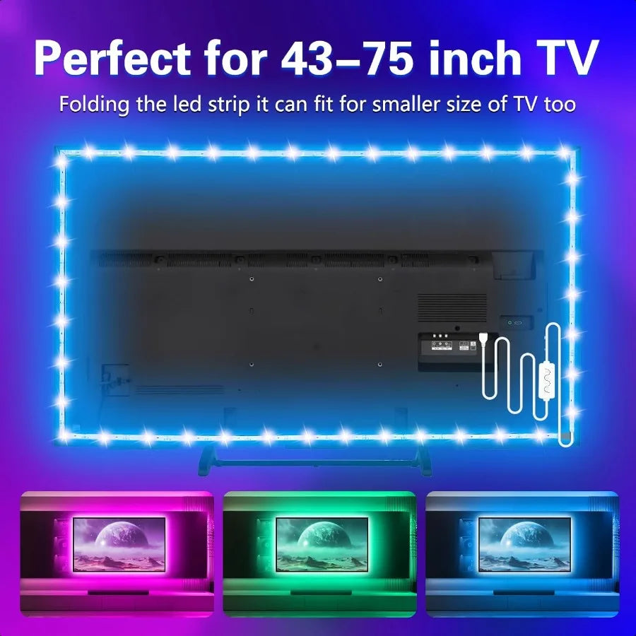 16.4ft Smart LED Strip Lights WiFi LED Lights Strip Work with Alexa and Google Assistant RGB 16 Million Colors with App Control