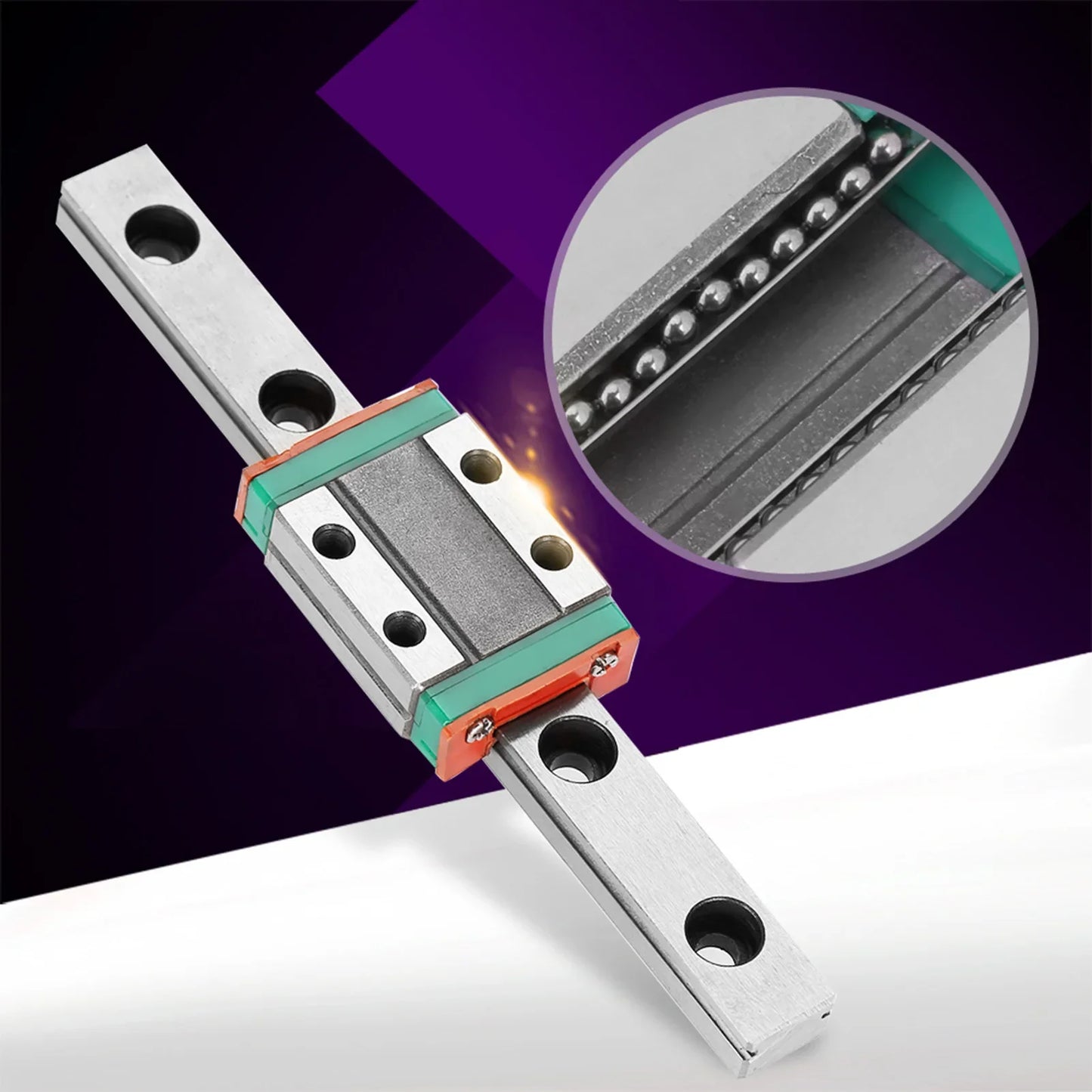 1pc LML9B Miniature Linear Rail Rail 150mm Width Slide Block Linear Rail Linear Rail Carriage Linear Motion Rail