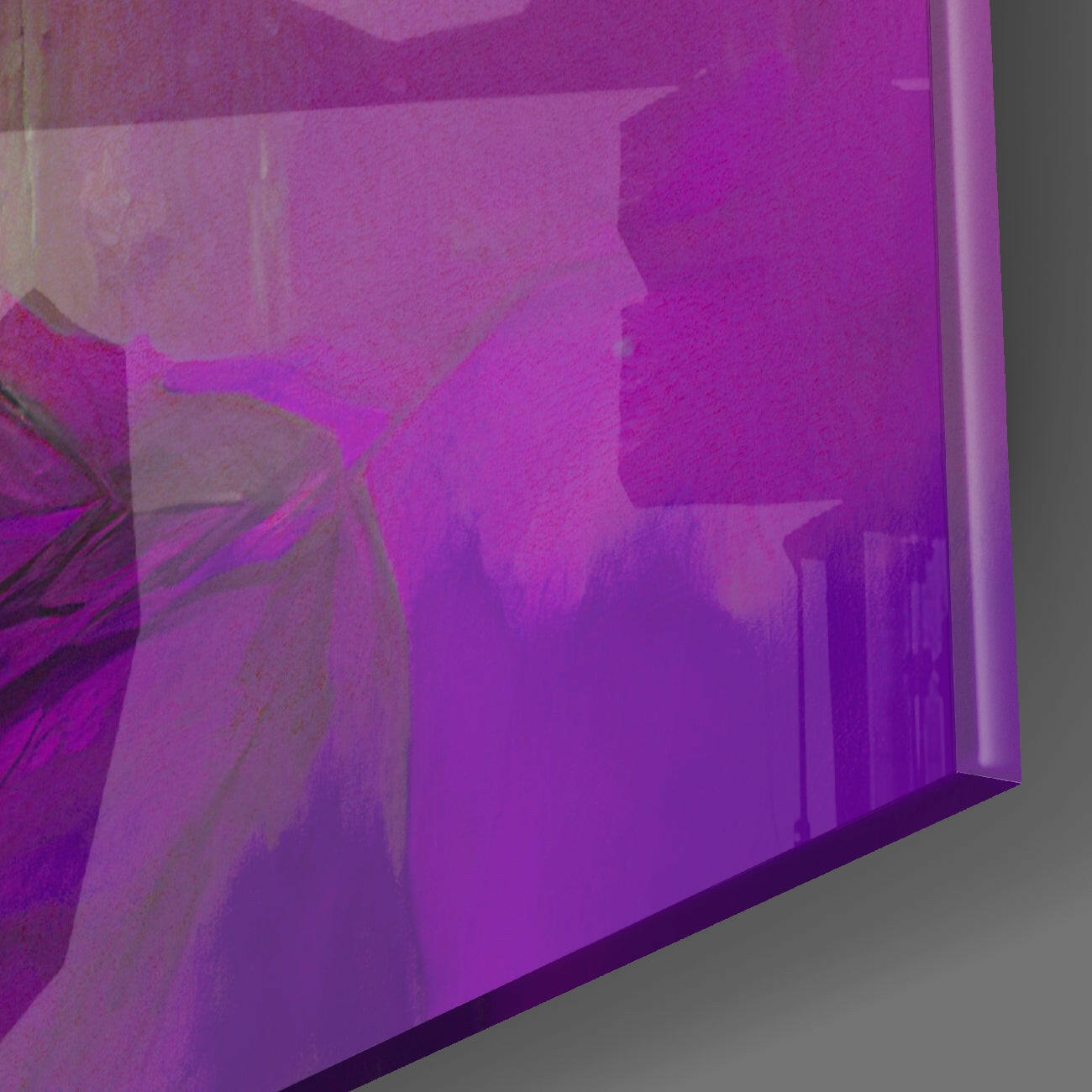 Insigneart USA Insigneart USA Purple Hat Glass Wall Art || Designer Collection