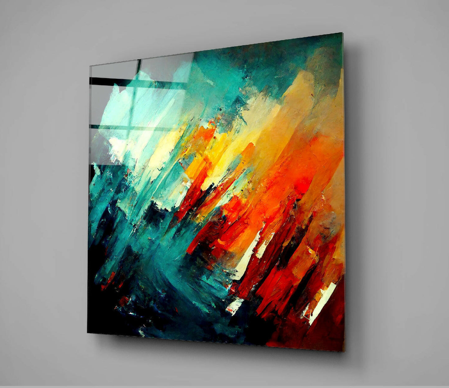 Insigneart USA Insigneart USA Brush Glass Wall Art || Designers Collection