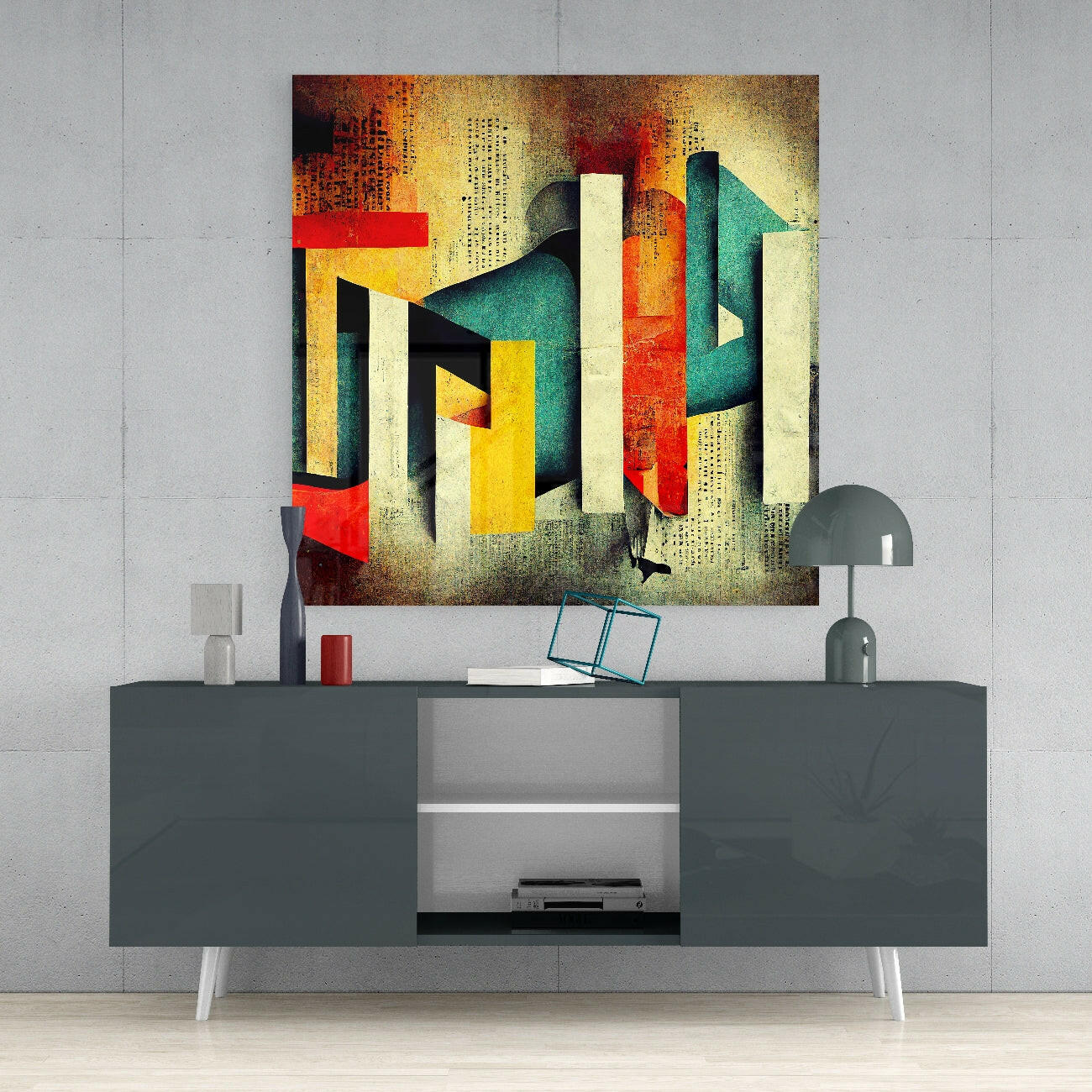 Insigneart USA Lost Alphabet Glass Wall Art || Designer Collection